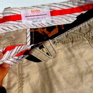 BOSS shorts men Beige Color Comfort Fit Size 52